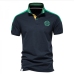 1Contrast Color Embroidery Mens Cotton Polo Shirts