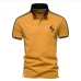 4Contrast Color Turndown Collar Mens Cotton Polo Shirts