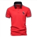 6Contrast Color Turndown Collar Mens Cotton Polo Shirts