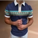 3Fashionable Half Zipper Printing Polo Shirts For Men