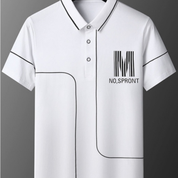 Men Casual Letter Printed Polo Shirt