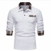 15New Contrast Color Patch Designer Polo Shirts