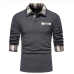 4New Contrast Color Patch Designer Polo Shirts
