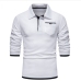 8Street Contrast Color Patchwork Mens Polo Shirts
