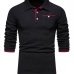 1Street Contrast Color Patchwork Mens Polo Shirts