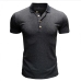 3Summer Button Design Short Sleeve Polo Shirts