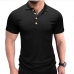 24Summer Button Design Short Sleeve Polo Shirts