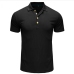 9Summer Button Design Short Sleeve Polo Shirts