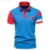 1Summer Contrast Color Polo T Shirts For Men