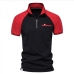 6Summer Contrast Color Zipper Short Sleeve Polo Shirts