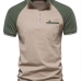 1Summer Contrast Color Zipper Short Sleeve Polo Shirts