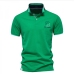 9Summer Cotton Letter Stand Collar Polo Shirts