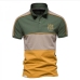 6Trendy Color Block Embroidery Polo Golf Shirts