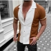 5 Contrast Color Digital Printing Short Sleeve Shirts