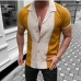 6 Contrast Color Digital Printing Short Sleeve Shirts