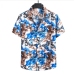 1Beach Polo Collar Short Sleeve Print Shirts