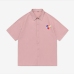 4Bear Printed Loose Summer Button Up Men Shirts