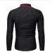 15Casual Contrast Color Long Sleeve Shirts Mens