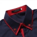 19Casual Contrast Color Long Sleeve Shirts Mens