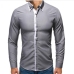 7Casual Contrast Color Long Sleeve Shirts Mens