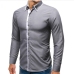 8Casual Contrast Color Long Sleeve Shirts Mens