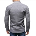 9Casual Contrast Color Long Sleeve Shirts Mens