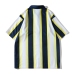 3Casual Contrast Color  Stripe Shirts For Men