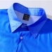 4Casual Printed Short Sleeve Blue Shirt For Men