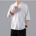 4Chinese Style Men Linen Half Sleeve Shirts