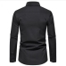 7Irregular Design Polo Collar Long Sleeve Shirts
