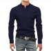 4Korean Style Solid Stand Collar Design Shirts