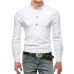 6Korean Style Solid Stand Collar Design Shirts