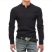 8Korean Style Solid Stand Collar Design Shirts