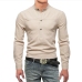 1Korean Style Solid Stand Collar Design Shirts