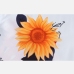 6Loose Sunflower Printed White Shirt For Men