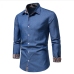 11New Floral Denim Single Button Shirts For Men