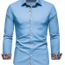 1New Floral Denim Single Button Shirts For Men
