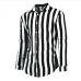 12Street Contrast Color Striped Long Sleeve Shirts