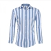 14Street Contrast Color Striped Long Sleeve Shirts
