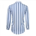 16Street Contrast Color Striped Long Sleeve Shirts