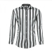 6Street Contrast Color Striped Long Sleeve Shirts