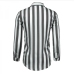 8Street Contrast Color Striped Long Sleeve Shirts