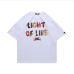 1 Leisure Time Letter Printing Short Sleeve Tee