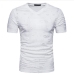 1Casual V Neck Solid Short Sleeve T Shirt