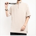 5Chinese Style Vintage Linen Stand Collar Men Tops