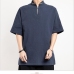 6Chinese Style Vintage Linen Stand Collar Men Tops