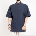 8Chinese Style Vintage Linen Stand Collar Men Tops