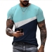 3Colour Blocking Short Sleeve T Shirts For Men