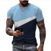 1Colour Blocking Short Sleeve T Shirts For Men