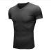 9Fitness V Neck Short Sleeve Design T Shirt 